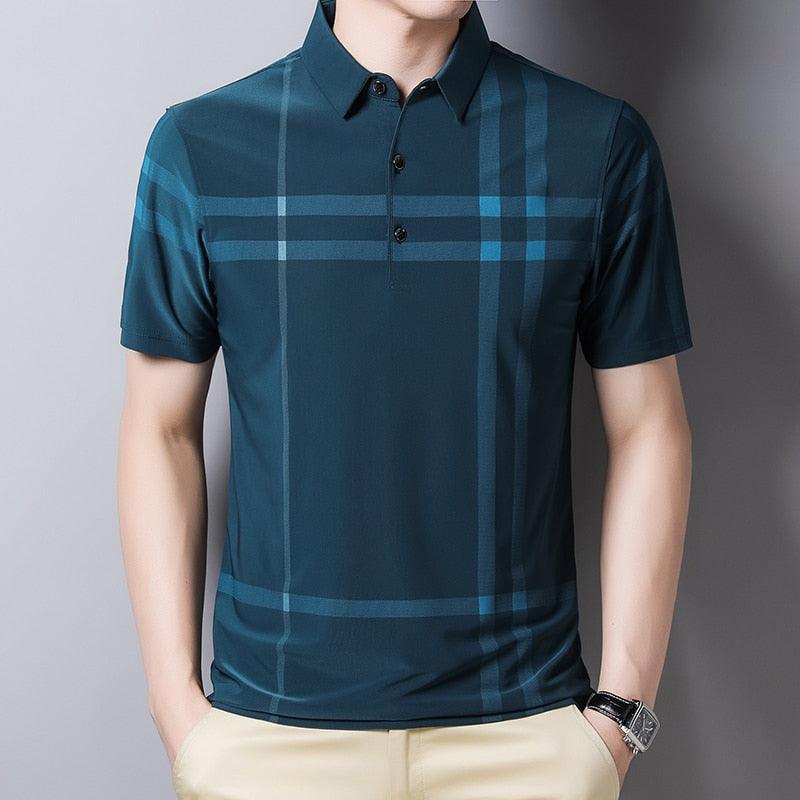 Camisa Masculina Polo com Listras - Loja Sampaio