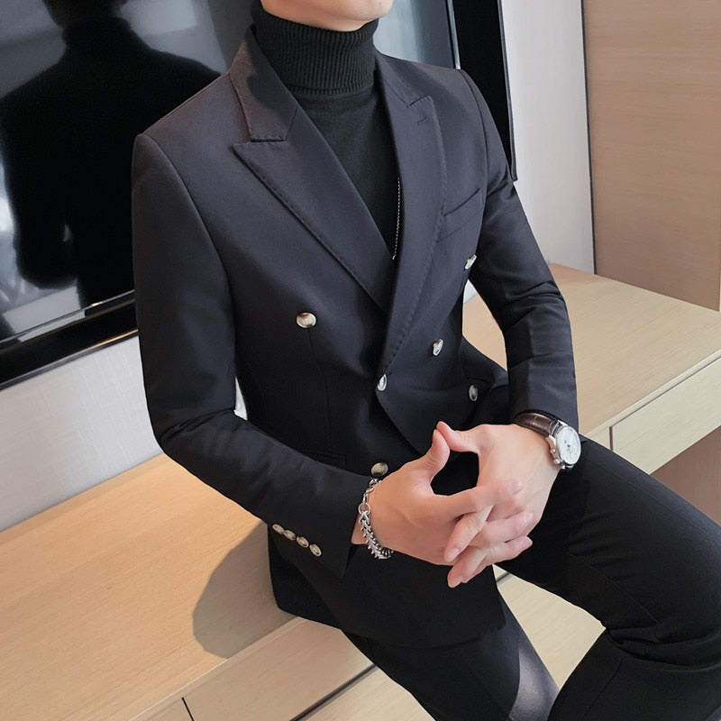 Blazer Masculino Abotoamento Duplo www.lojasampaio.com.br