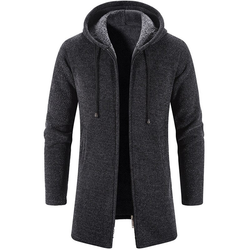 Casaco Longo Masculino com Capuz www.lojasampaio.com.br