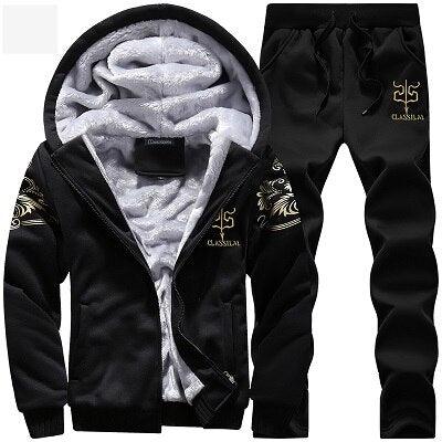 Moletom e Calça Dark Masculina de Lã - Conjunto Completo - Loja Sampaio