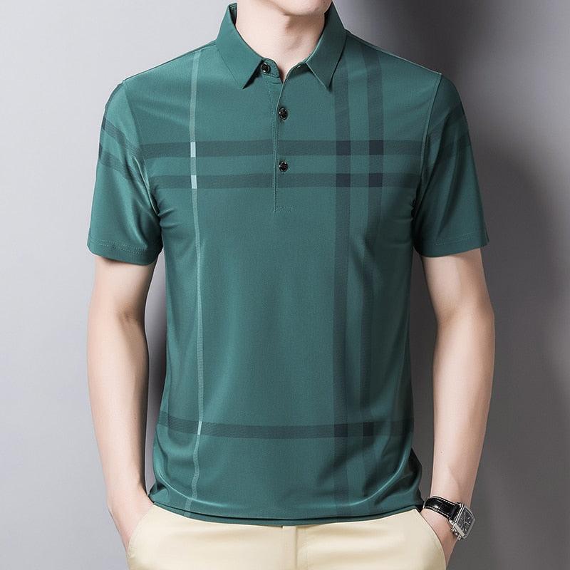 Camisa Masculina Polo com Listras - Loja Sampaio