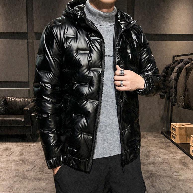 Casaco Masculino Preto Bolha Acolchoado www.lojasampaio.com.br