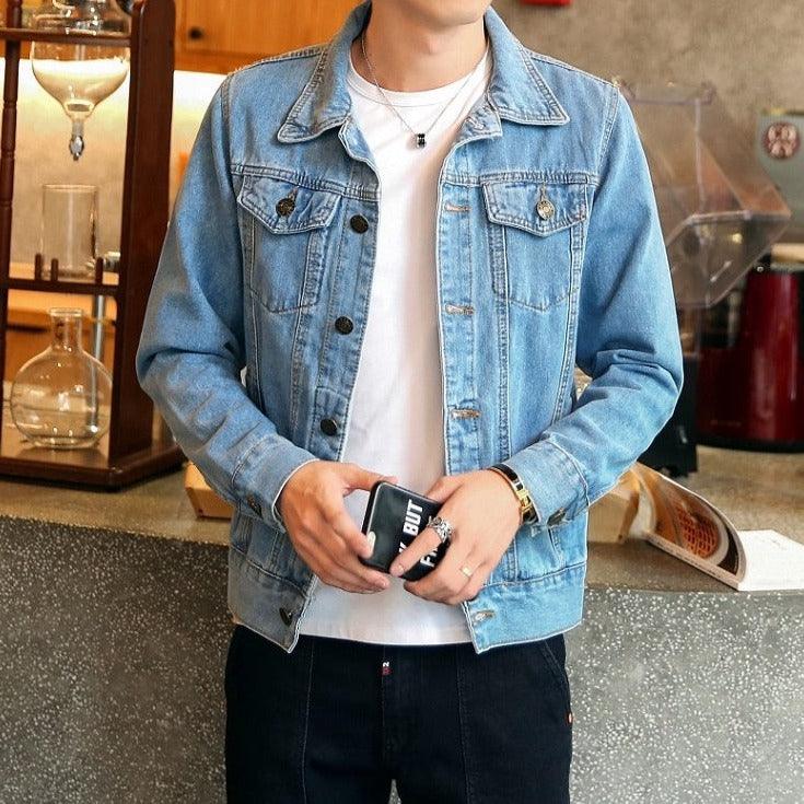 Jaqueta Jeans Masculina Casual www.lojasampaio.com.br