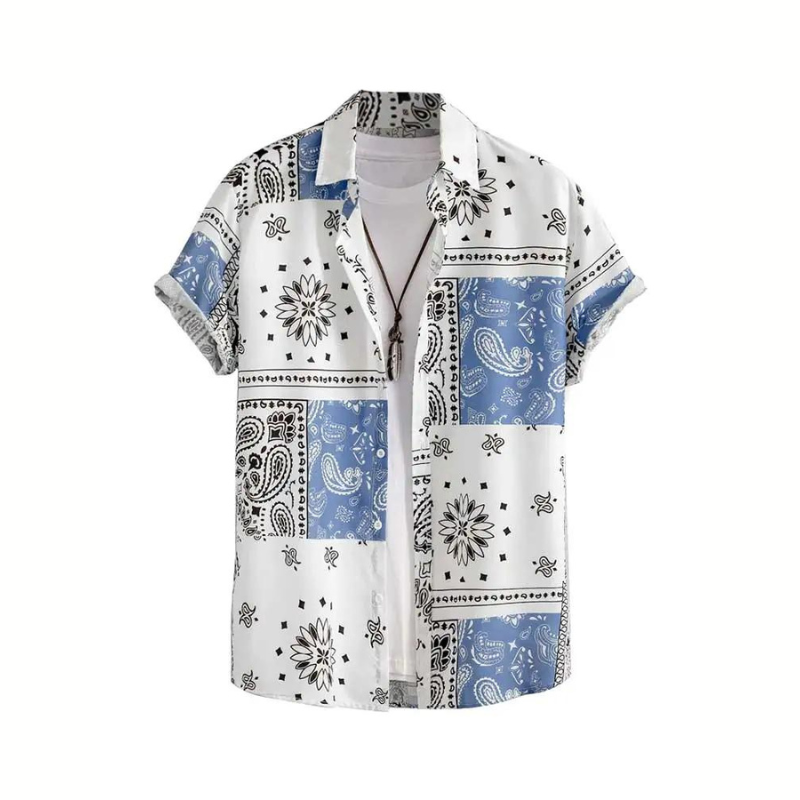 Camisa Masculina Estampada Sampaio Propriá® www.lojasampaio.com.br