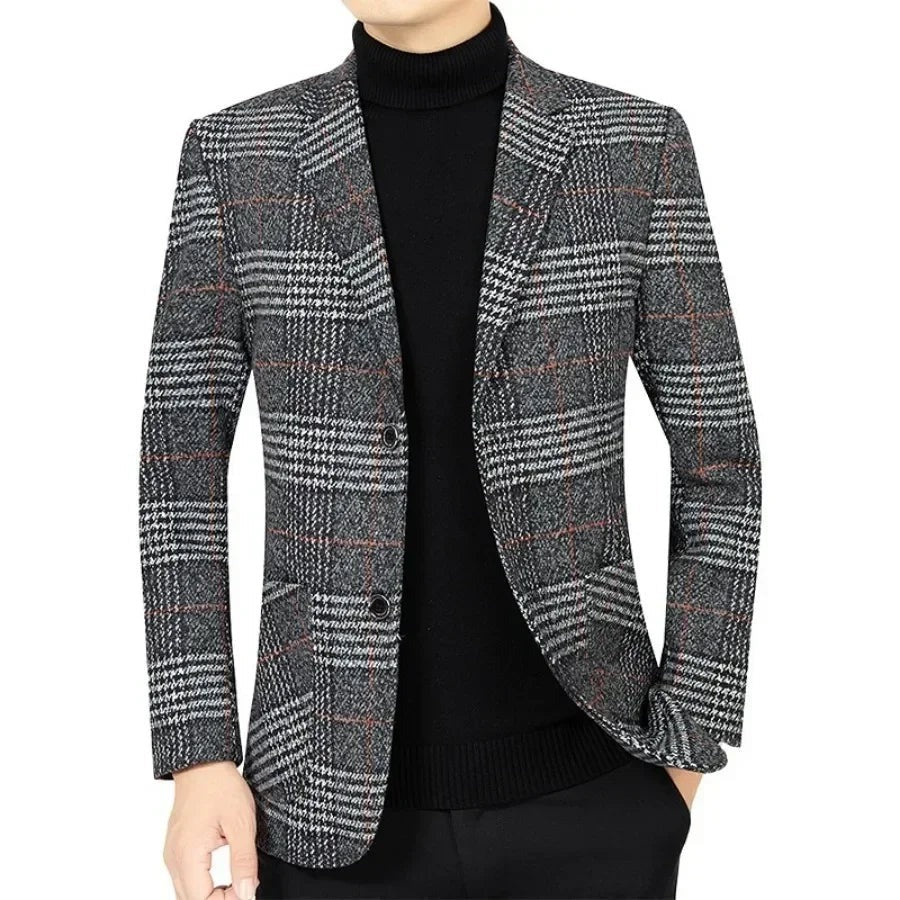 Blazer Masculino Xadrez Sampaio® S1214 www.lojasampaio.com.br