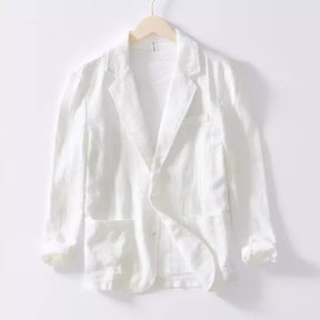 Blazer Masculino de Linho Slim Fit Sampaio® S1046 branco