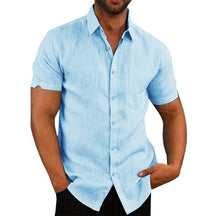 Camisa Masculina de Linho Sampaio® S1159 www.lojasampaio.com.br