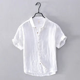 Camisa Masculina de Linho Sampaio® S1171 www.lojasampaio.com.br