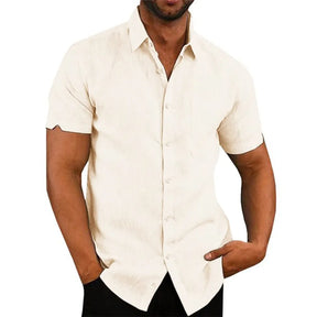 Camisa Masculina de Linho Sampaio® S1159 www.lojasampaio.com.br