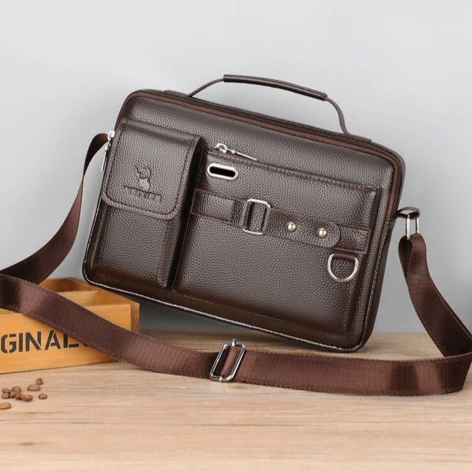 Bolsa Masculina de Couro Luxury