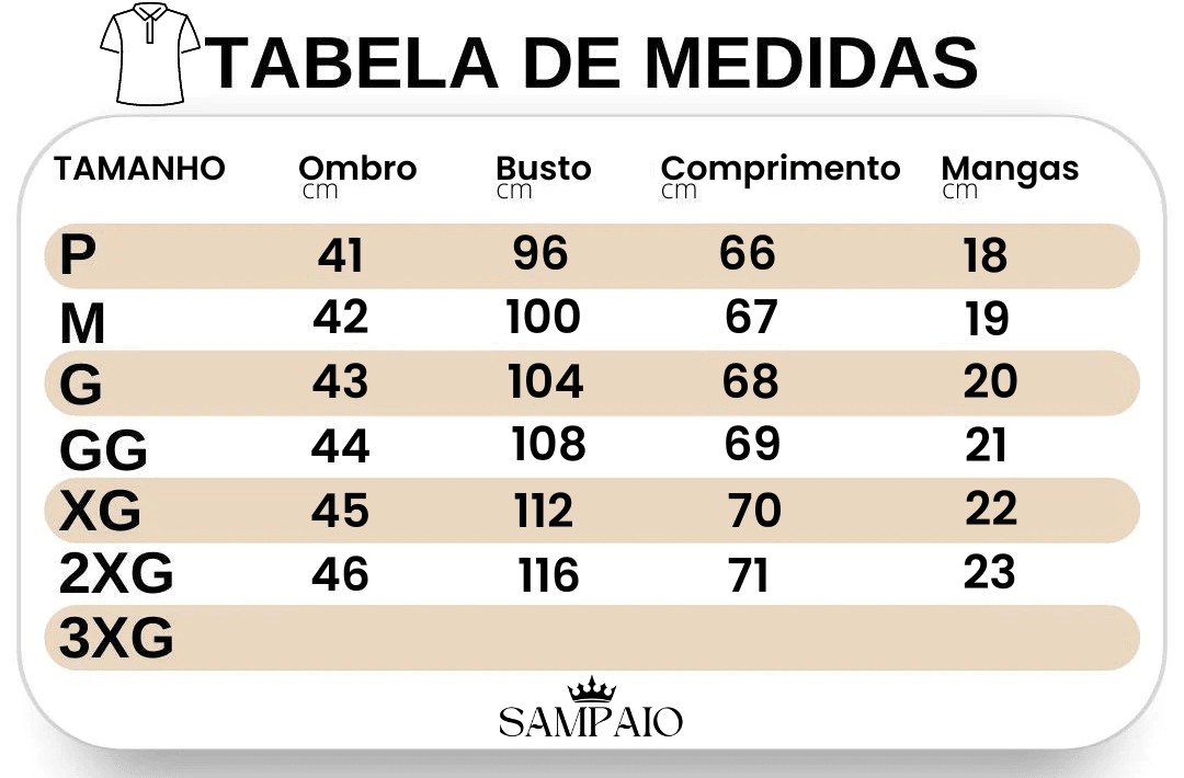 Camisa Masculina Polo com Listras - Loja Sampaio