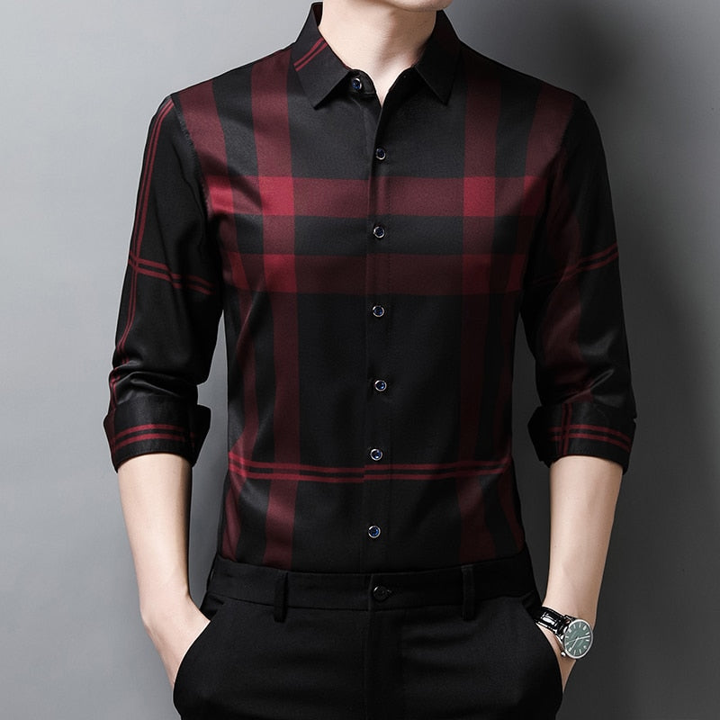 Camisa Masculina Manga Longa Xadrez Premium