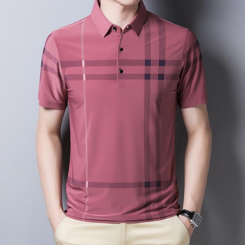 Camisa Masculina Polo com Listras - Loja Sampaio