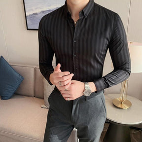 Camisa Social Masculina Stripe, camisa masculina, camisa social masculina