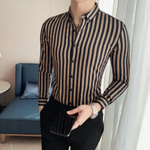 Camisa Social Masculina Stripe, camisa masculina, camisa social masculina