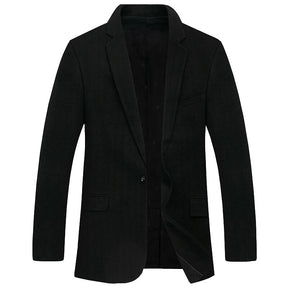 Blazer Masculino Plus Size Preto Luxury